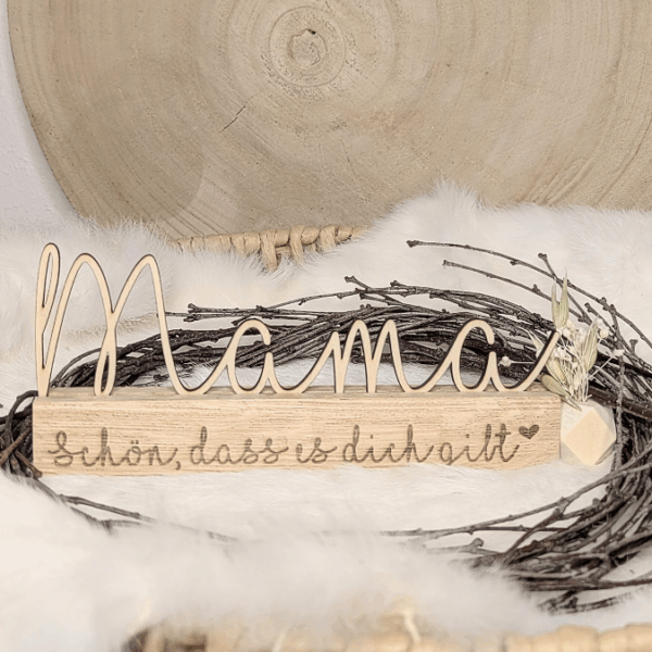SVG Laserdatei Klötzchenschriftzug Mama Oma inkl Steckern Muttertag Mutterliebe SVG Datei – Bild 21