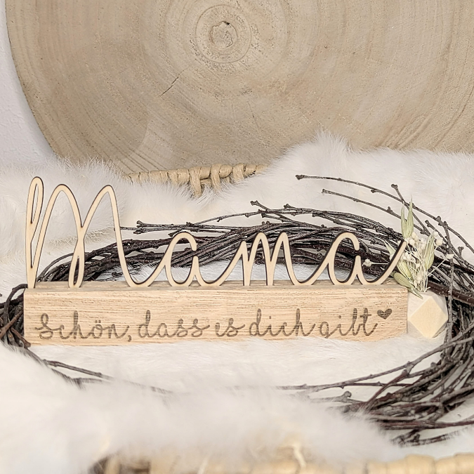 SVG Laserdatei Klötzchenschriftzug Mama Oma inkl Steckern Muttertag Mutterliebe SVG Datei – Bild 21