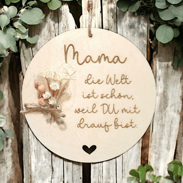 SVG Laserdatei Holzscheiben 4er Set Blumen Beste Mama Muttertag Mutterliebe SVG Datei – Bild 23