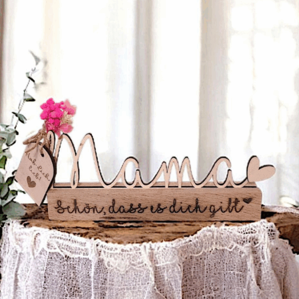 SVG Laserdatei Klötzchenschriftzug Mama Oma inkl Steckern Muttertag Mutterliebe SVG Datei – Bild 18
