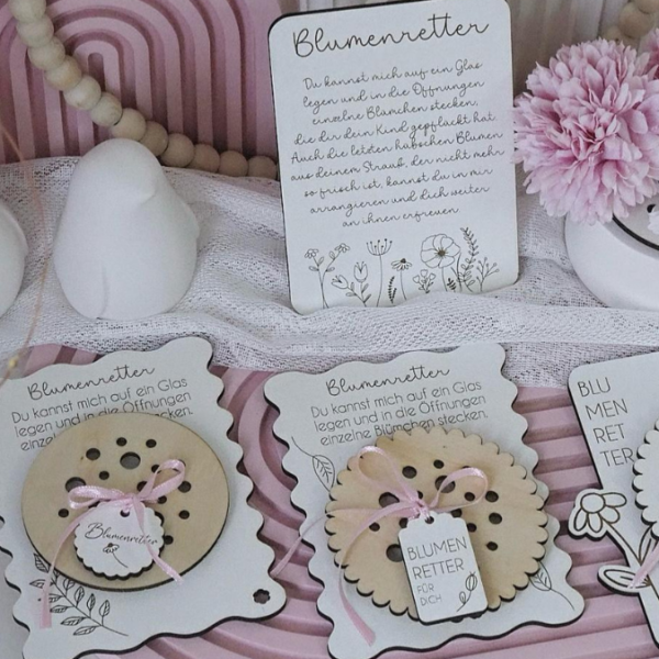 SVG Laserdatei BLUMENRETTER inkl Verpackung und Geschenkanhänger Blumenliebe Geschenkidee Laser SVG Datei – Bild 5