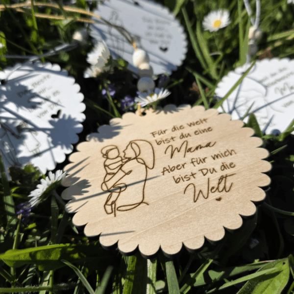 SVG Laserdatei Holzscheiben Mama Muttertag Mutterliebe für Kränze Wanddeko Gravur SVG Datei – Bild 9