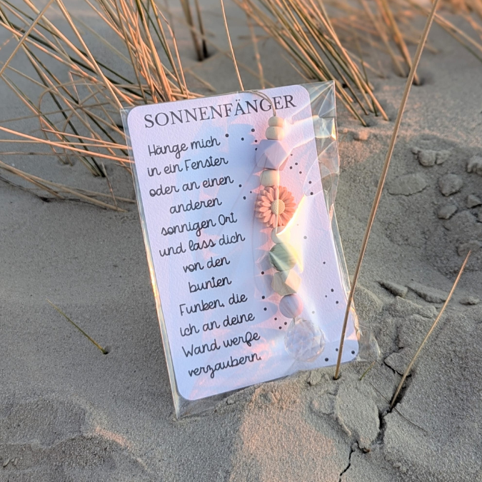 PRINT DRUCKVORLAGE PDF Verpackung Sonnenfänger Geschenkkarte 2 Designs Kleinigkeit Printable zum ausdrucken – Bild 2