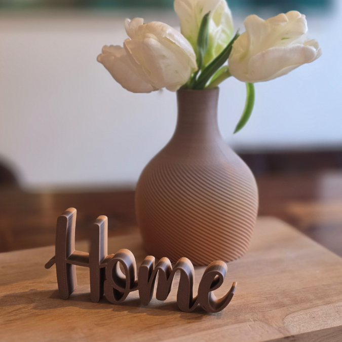 STL 3D Druck Datei Aufsteller Schriftzüge zum stellen Eingangsbereich "Home Zuhause Heimat" 3D-Druck Datei – Bild 6