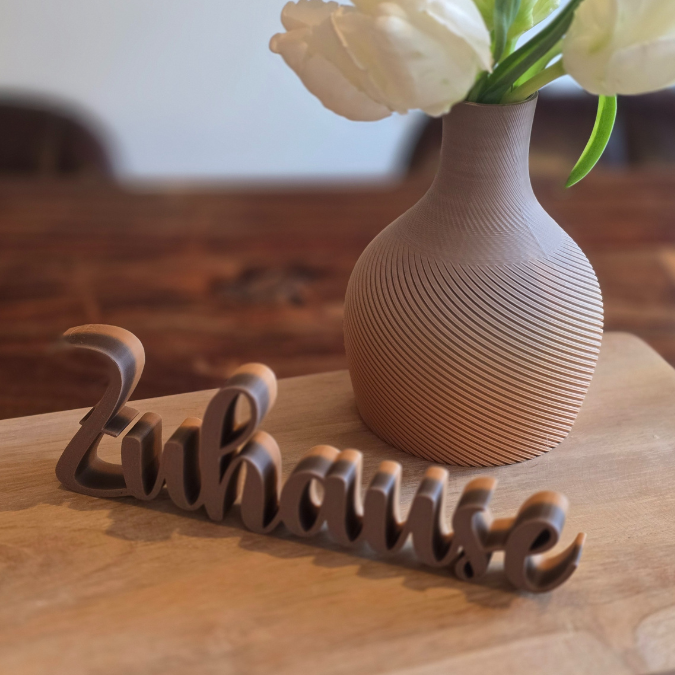 STL 3D Druck Datei Aufsteller Schriftzüge zum stellen Eingangsbereich "Home Zuhause Heimat" 3D-Druck Datei – Bild 7