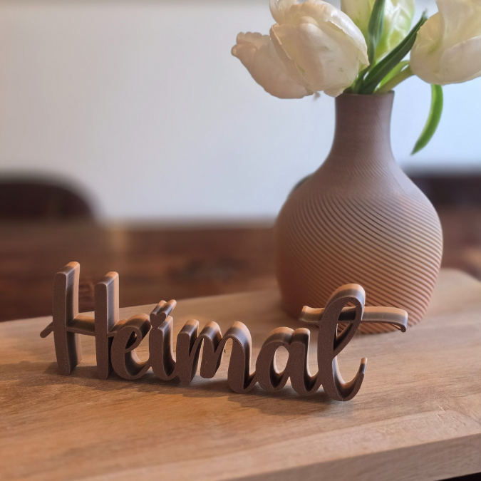 STL 3D Druck Datei Aufsteller Schriftzüge zum stellen Eingangsbereich "Home Zuhause Heimat" 3D-Druck Datei – Bild 8