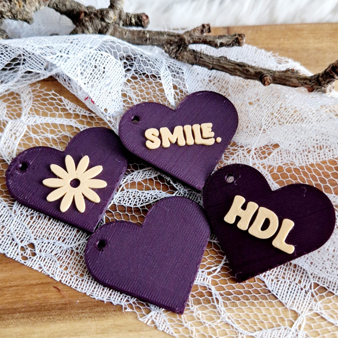STL 3D Druck Datei Geschenkanhänger 12er Tags Anhänger Geschenkidee Mini inkl. Blankos 3D-Druck Datei – Bild 2
