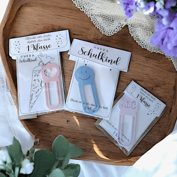 Tütenklappe Schulkind Einschulung Schule Verschluss PRINT Druckvorlage PDF Verpackung für Kleinigkeiten Printable PDF Datei selber drucken – Bild 2