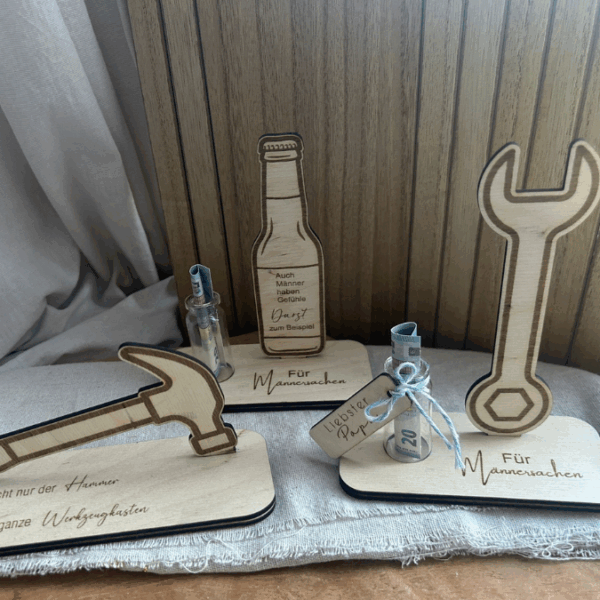3mm und 4mm SVG Männersachen Geschenkidee für Männer Geschenk Vatertag Opa Mann SVG Laserdatei Laserfile Lasercut Männergeschenk Mann Vater – Bild 4