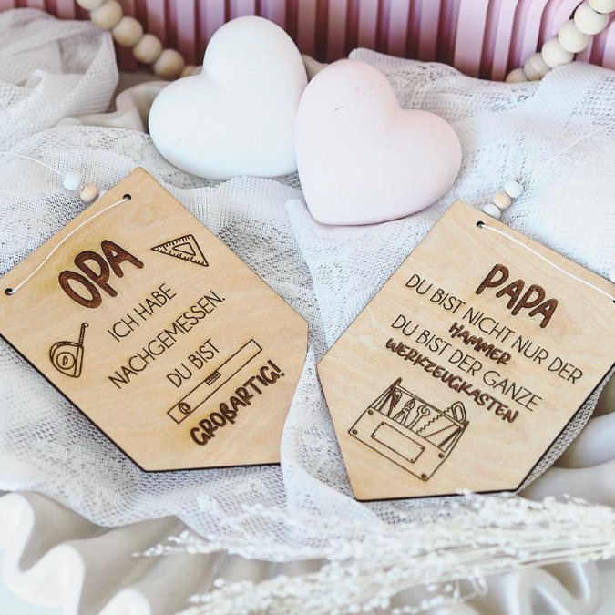 SVG Datei Wimpel Werkzeug Männer Geschenkidee für Papa Vatertag Opa Mann SVG Laserdatei Laserfile Lasercut Männergeschenk Mann Vater – Bild 17