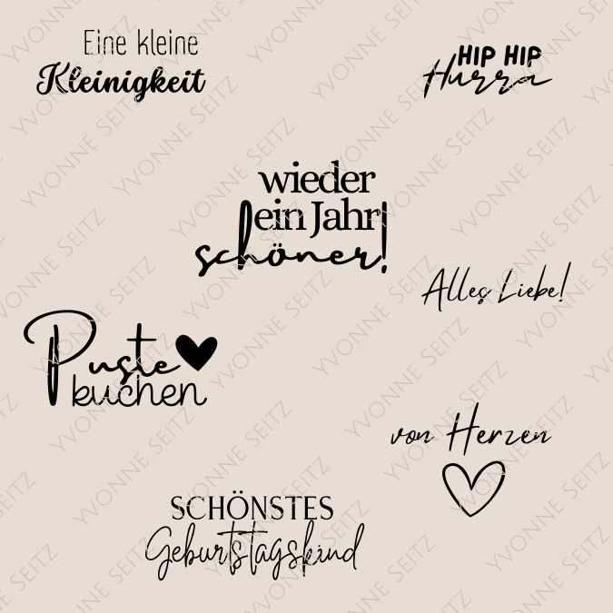 Geburtstags Minis SVG Laser Datei Gravur Pustekuchen Happy Birthday Freundinnen Freundschaft Laserdatei Plotterdatei