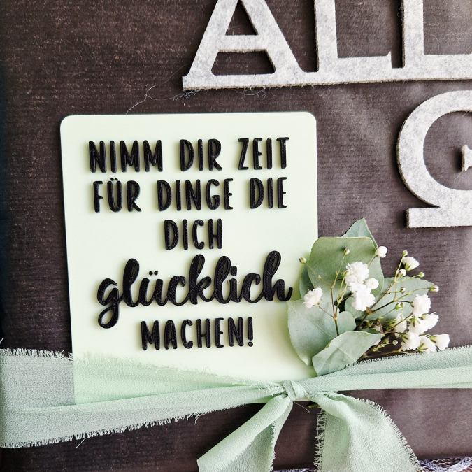 STL 3D Druck Datei Statement Aufsteller positive quotes Sprüche Karten Einschieber mit 3 verschiedenen Ständern 3D-Datei – Bild 14