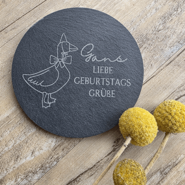 Geburtstag GANS viel Glück Gänse SVG Laser Datei Gravur Freundin Freundinnen Freundschaft Laserdatei Plotterdatei – Bild 3