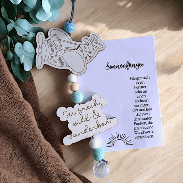 SVG Laserdatei Florale Sonnenfänger für Kinder Schulkind Einschulung Junge Mädchen Einhorn Flugzeug 9 Designs Geschenkidde für Kinder SVG-Datei – Bild 8