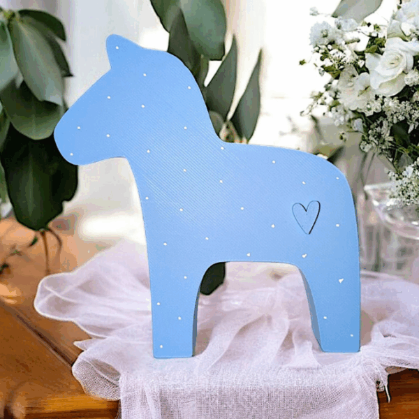 STL 3D-Druck Datei 10er Set Dala Pferd Dalas verschiedene Größen 3D Geschenkidee inkl Blankos – Bild 2