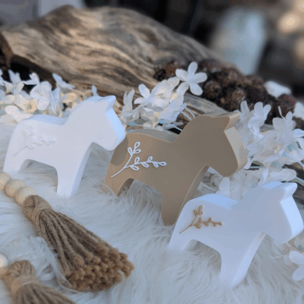 STL 3D-Druck Datei 10er Set Dala Pferd Dalas verschiedene Größen 3D Geschenkidee inkl Blankos