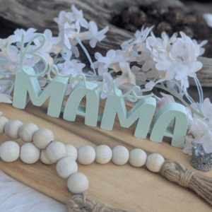 STL 3D Druck Datei Muttertag Schriftzug Bonus Mama 2er Set mit und ohne Löcher für Blumen 3D-Datei
