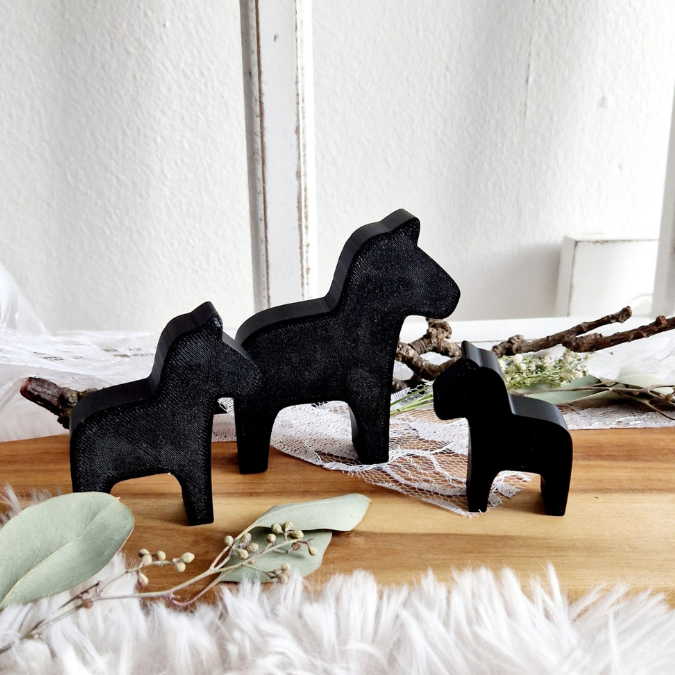 STL 3D-Druck Datei 10er Set Dala Pferd Dalas verschiedene Größen 3D Geschenkidee inkl Blankos – Bild 4
