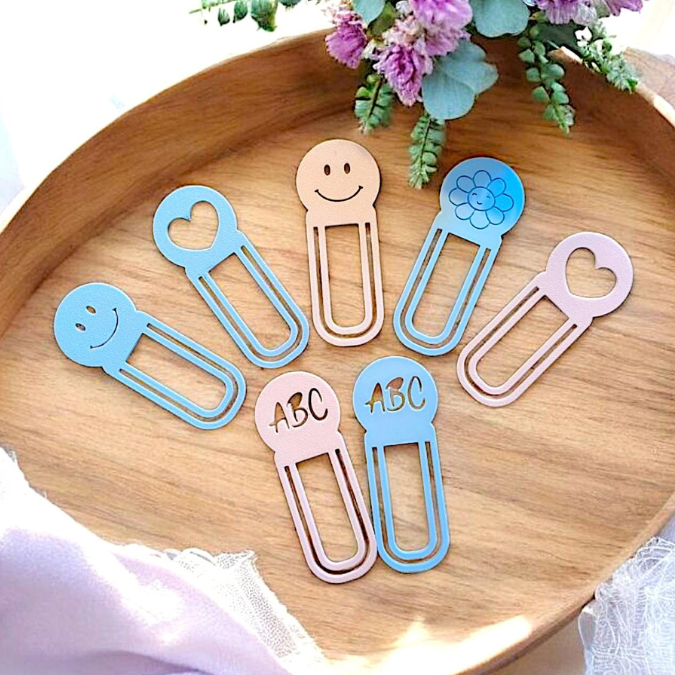 STL 3D Druck Datei Lesezeichen 4er Set Geschenkidee für Kinder Schulkind Einschulung 3D-Druck Datei