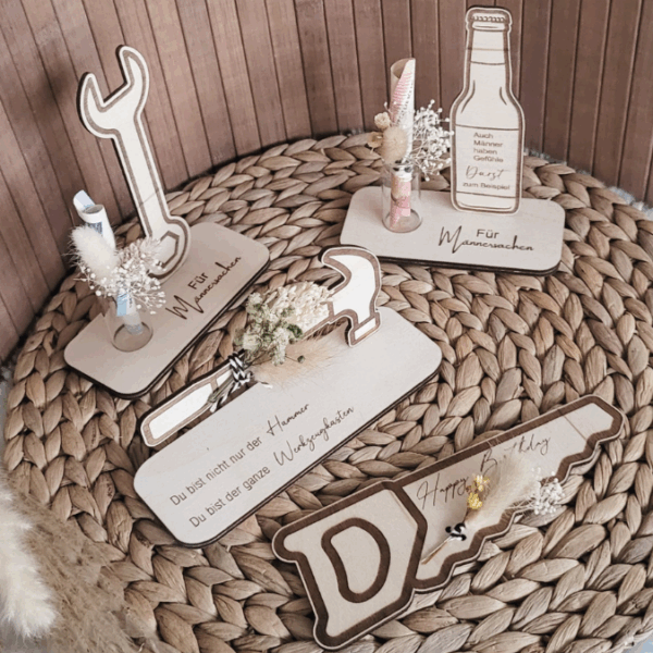 3mm und 4mm SVG Männersachen Geschenkidee für Männer Geschenk Vatertag Opa Mann SVG Laserdatei Laserfile Lasercut Männergeschenk Mann Vater – Bild 34