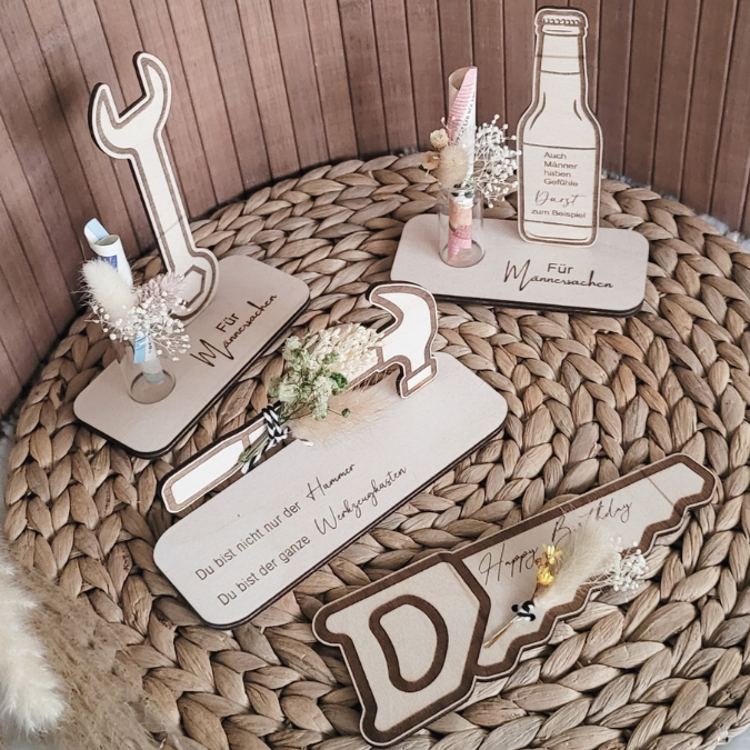 3mm und 4mm SVG Männersachen Geschenkidee für Männer Geschenk Vatertag Opa Mann SVG Laserdatei Laserfile Lasercut Männergeschenk Mann Vater – Bild 35