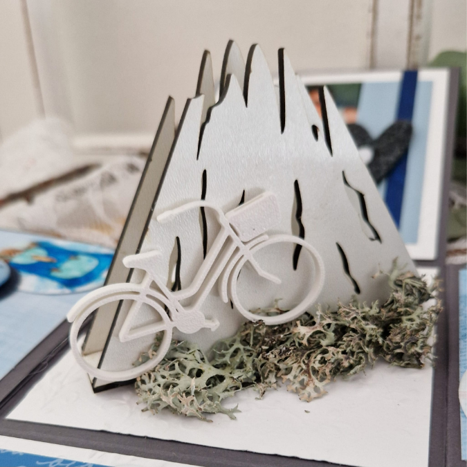 STL 3D-Druck Datei 3er Set Fahrrad Fahrräder verschiedene Größen inkl Schriftzug Statement 3D Geschenkidee – Bild 3