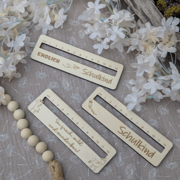 SVG Laserdatei Schulkind Einschulung Lesehilfe Lineal 10er Set personalisierbar Gescheinkidee Junge Mädchen SVG Datei – Bild 16