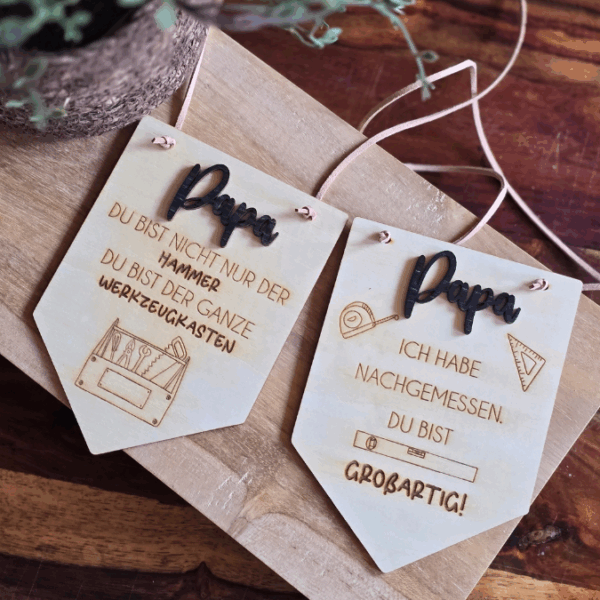 SVG Datei Wimpel Werkzeug Männer Geschenkidee für Papa Vatertag Opa Mann SVG Laserdatei Laserfile Lasercut Männergeschenk Mann Vater – Bild 26