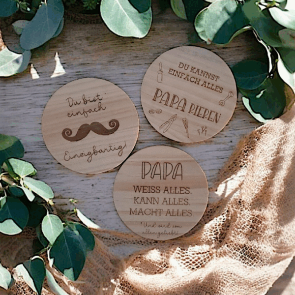 SVG Datei Holzscheiben Opa Papa Werkzeug Männer Geschenkidee für Vatertag Legendaddy Einzigbartig Paparieren Laserdatei Männergeschenk Vater – Bild 10