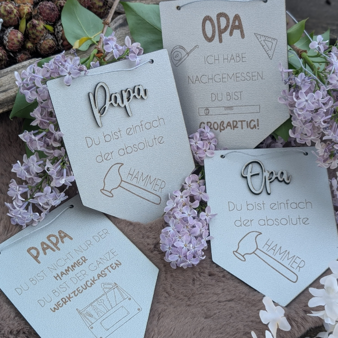 SVG Datei Wimpel Werkzeug Männer Geschenkidee für Papa Vatertag Opa Mann SVG Laserdatei Laserfile Lasercut Männergeschenk Mann Vater – Bild 8