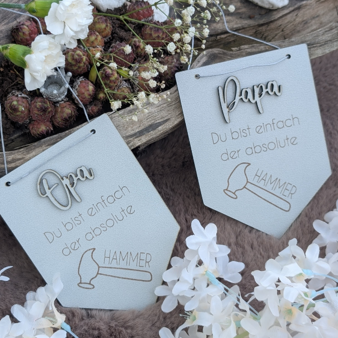 SVG Datei Wimpel Werkzeug Männer Geschenkidee für Papa Vatertag Opa Mann SVG Laserdatei Laserfile Lasercut Männergeschenk Mann Vater – Bild 11