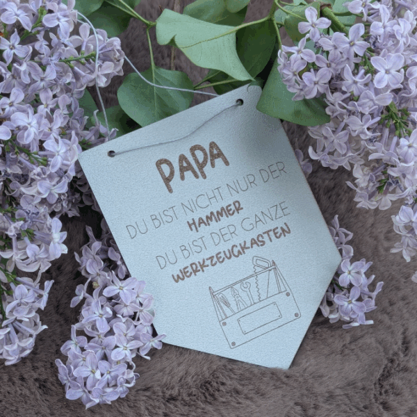 SVG Datei Wimpel Werkzeug Männer Geschenkidee für Papa Vatertag Opa Mann SVG Laserdatei Laserfile Lasercut Männergeschenk Mann Vater – Bild 5