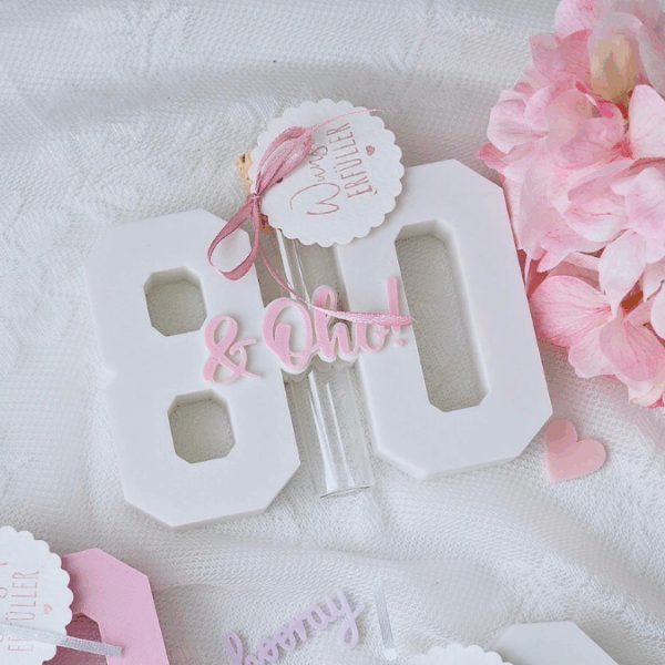 STL 3D Druck Datei Geburtstag Geburtstagszahlen für Reagenzglas Geldgeschenk Blumen 16 18 20 30 40 50 60 70 80 happy birthday 3D-Druck Datei – Bild 12