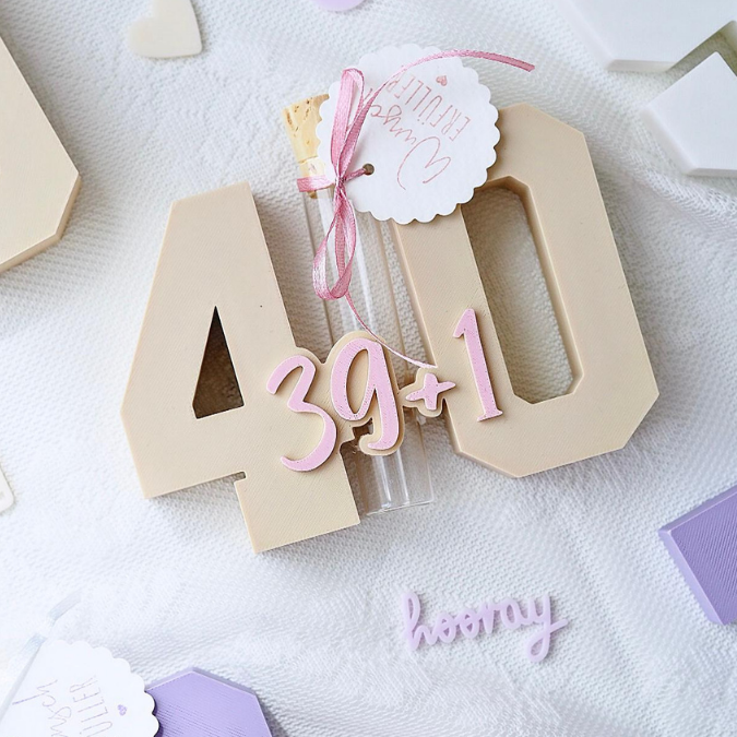 3D Druck Datei STL 16 18 20 30 40 50 60 70 80 happy birthday Geburtstag Geburtstagszahlen für Reagenzglas Geldgeschenk Blumen 3D-Druck Datei – Bild 8