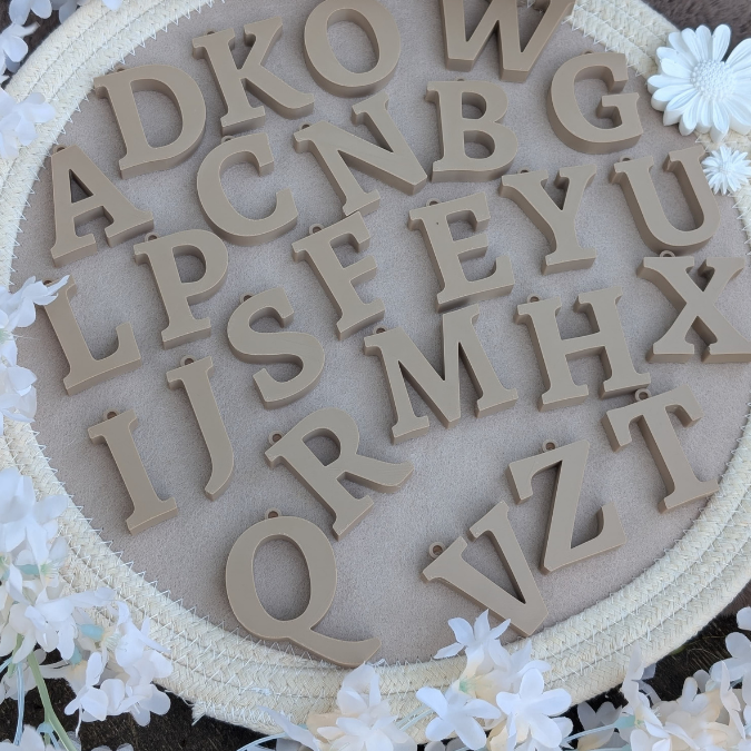 STL 3D Druck Datei für Bambu Studio Schlüsselanhänger A-Z Alphabet Namen Freundschaft 3D-Druck Datei – Bild 5