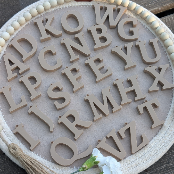 STL 3D Druck Datei für Bambu Studio Schlüsselanhänger A-Z Alphabet Namen Freundschaft 3D-Druck Datei – Bild 7