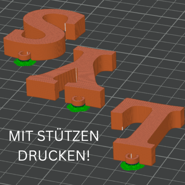 STL 3D Druck Datei für Bambu Studio Schlüsselanhänger A-Z Alphabet Namen Freundschaft 3D-Druck Datei – Bild 2