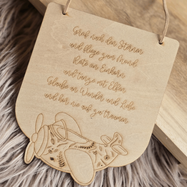 SVG Laserdatei Holzscheibe Wimpel und Aufsteller Motivation für Kinder Kinderzimmerdeko 3mm und 4mm Holz  SVG Datei Träume Affirmation Kids – Bild 14