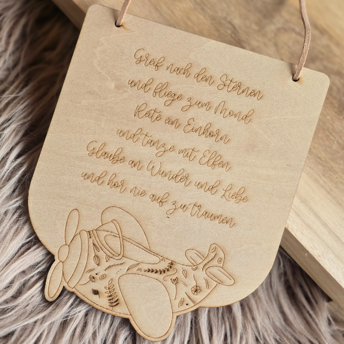 SVG Laserdatei Holzscheibe Wimpel und Aufsteller Motivation für Kinder Kinderzimmerdeko 3mm und 4mm Holz SVG Datei Träume Affirmation Kids – Bild 14