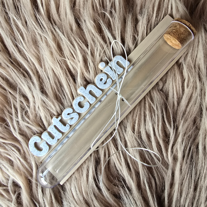 STL 3D Druck Datei 3er Halter für Reagenzgläser, Gutscheine oder Geld Geschenkverpackung Wunscherfüller Geburtstag 3D-Druck Datei – Bild 6