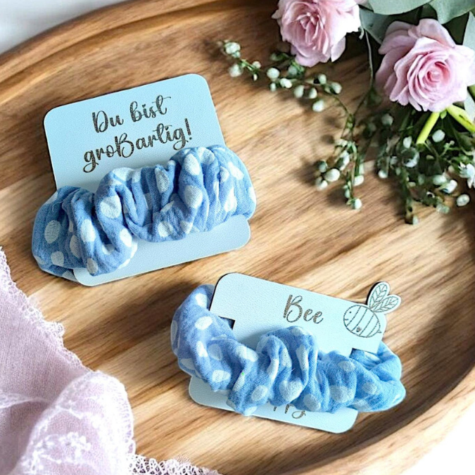 SVG Laserdatei Girls Scrunchie Halter Verpackung für Haargummis Scrunchies Mädchen Einhorn 8 Designs Geschenkidde für Kinder SVG-Datei – Bild 4