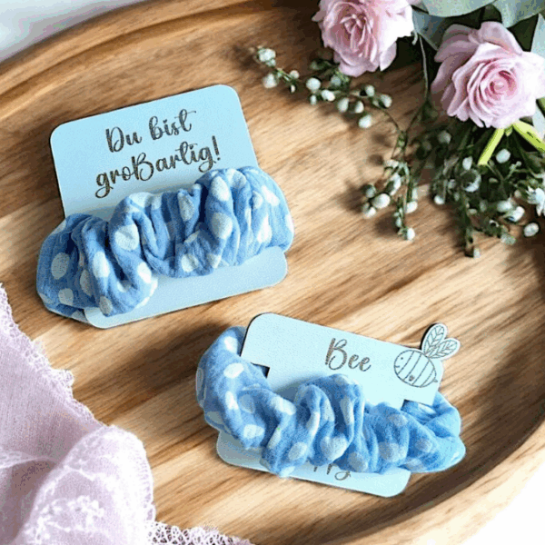 SVG Laserdatei Girls Scrunchie Halter Verpackung für Haargummis Scrunchies Mädchen Einhorn 8 Designs Geschenkidde für Kinder SVG-Datei – Bild 10