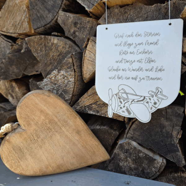 SVG Laserdatei Holzscheibe Wimpel und Aufsteller Motivation für Kinder Kinderzimmerdeko 3mm und 4mm Holz  SVG Datei Träume Affirmation Kids – Bild 15