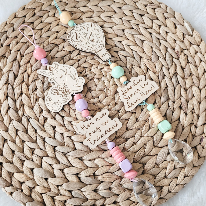 SVG Laserdatei Florale Sonnenfänger für Kinder Schulkind Einschulung Junge Mädchen Einhorn Flugzeug 9 Designs Geschenkidde für Kinder SVG-Datei – Bild 31