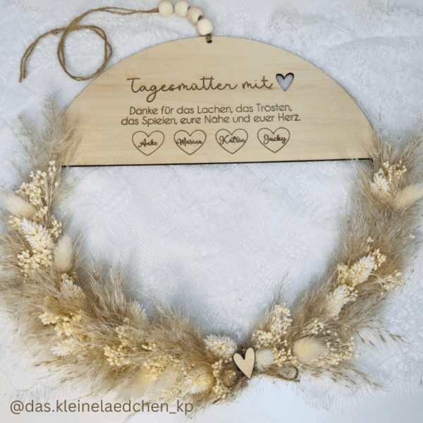 SVG Laserdatei 4er Set Kränze Hebamme Erzieherin Abschied Kindergarten Danke Dankeschön SVG Datei – Bild 4