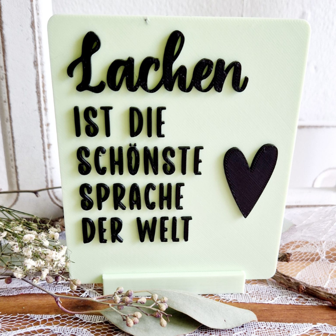 STL 3D Druck Datei Statement Aufsteller positive quotes Sprüche Karten Einschieber mit 3 verschiedenen Ständern 3D-Datei – Bild 4