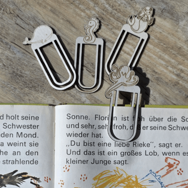 SVG Laserdatei Schulkind Einschulung 4 Designs Lesezeichen Meerjungfrau Fische Ocean Schulstart Lesen Gescheinkidee Junge Mädchen SVG Datei – Bild 9