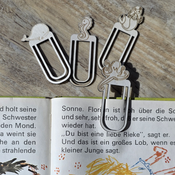 SVG Laserdatei Schulkind Einschulung 4 Designs Lesezeichen Meerjungfrau Fische Ocean Schulstart Lesen Gescheinkidee Junge Mädchen SVG Datei – Bild 9