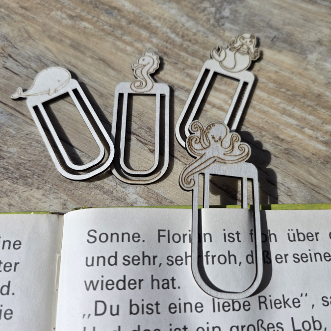 SVG Laserdatei Schulkind Einschulung 4 Designs Lesezeichen Meerjungfrau Fische Ocean Schulstart Lesen Gescheinkidee Junge Mädchen SVG Datei – Bild 7