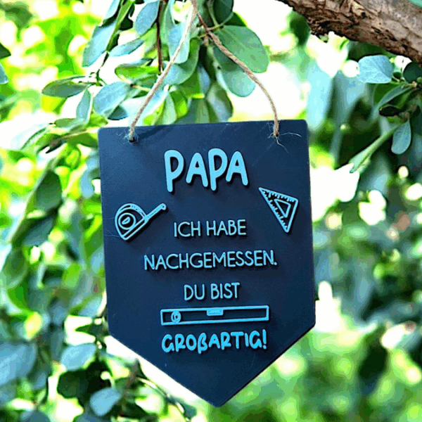 STL 3D Druck Datei 2er Set Wimpel Vatertag Papa Opa Geschenkidee Männer Werkzeug 3D-Datei – Bild 3
